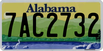 AL license plate 7AC2732