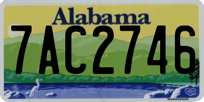 AL license plate 7AC2746