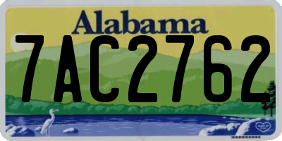 AL license plate 7AC2762