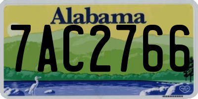 AL license plate 7AC2766