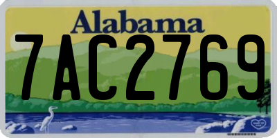 AL license plate 7AC2769