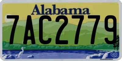 AL license plate 7AC2779