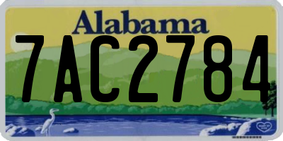 AL license plate 7AC2784