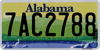 AL license plate 7AC2788