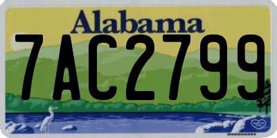 AL license plate 7AC2799