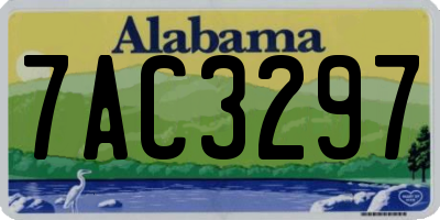 AL license plate 7AC3297