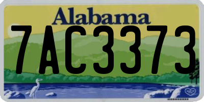 AL license plate 7AC3373