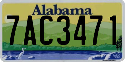 AL license plate 7AC3471