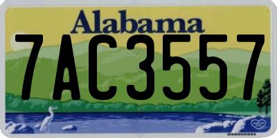 AL license plate 7AC3557