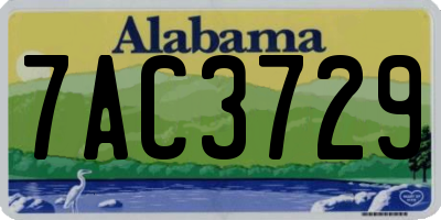 AL license plate 7AC3729