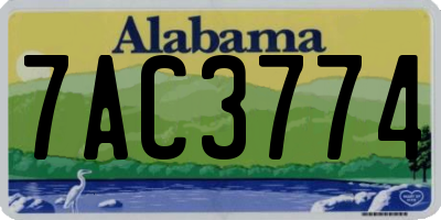 AL license plate 7AC3774