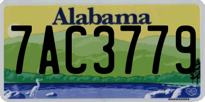 AL license plate 7AC3779