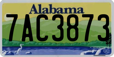 AL license plate 7AC3873