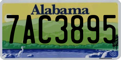 AL license plate 7AC3895