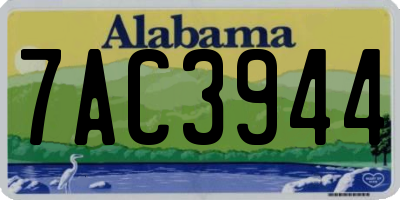 AL license plate 7AC3944