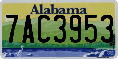 AL license plate 7AC3953