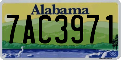 AL license plate 7AC3971