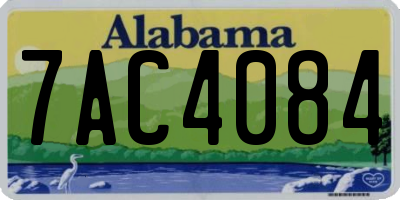 AL license plate 7AC4084
