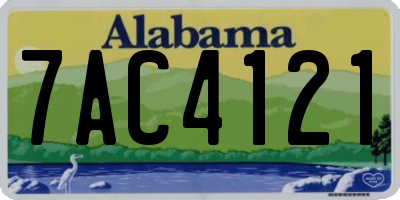 AL license plate 7AC4121