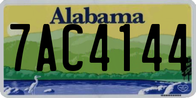 AL license plate 7AC4144