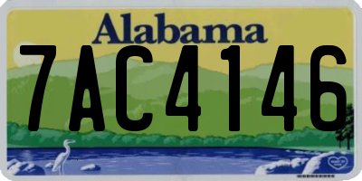 AL license plate 7AC4146