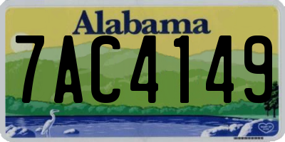 AL license plate 7AC4149
