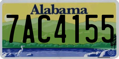 AL license plate 7AC4155