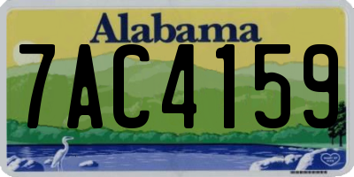 AL license plate 7AC4159