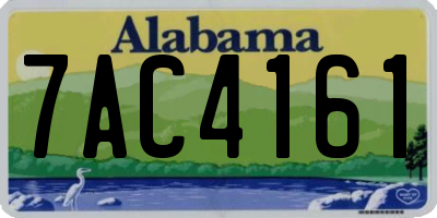 AL license plate 7AC4161