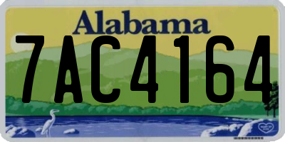 AL license plate 7AC4164