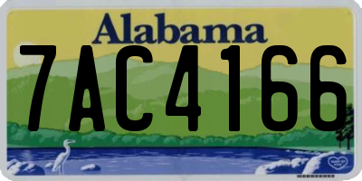 AL license plate 7AC4166