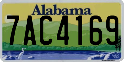 AL license plate 7AC4169