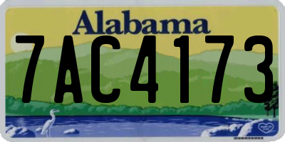 AL license plate 7AC4173