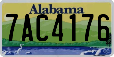 AL license plate 7AC4176