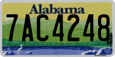 AL license plate 7AC4248