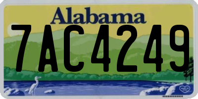 AL license plate 7AC4249