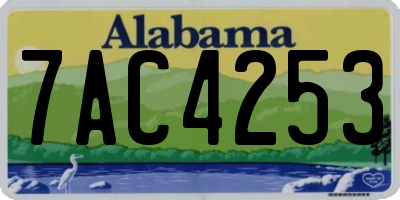 AL license plate 7AC4253
