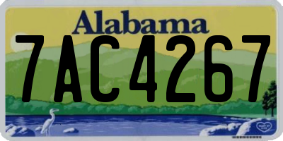 AL license plate 7AC4267