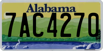 AL license plate 7AC4270