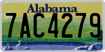 AL license plate 7AC4279