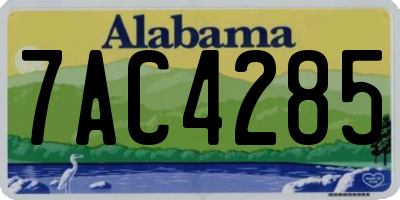 AL license plate 7AC4285