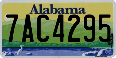 AL license plate 7AC4295