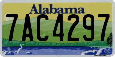 AL license plate 7AC4297