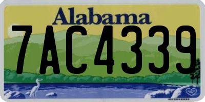 AL license plate 7AC4339