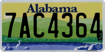 AL license plate 7AC4364