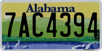 AL license plate 7AC4394