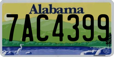 AL license plate 7AC4399