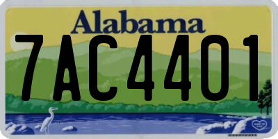 AL license plate 7AC4401