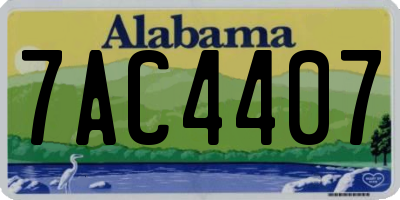 AL license plate 7AC4407