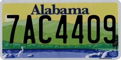 AL license plate 7AC4409